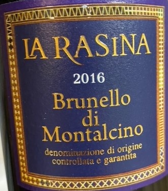 La Rasina - Brunello di Montalcino 2017