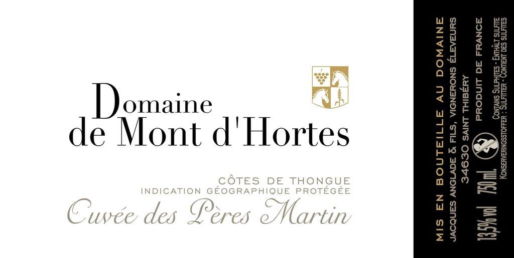 Mont d'Hortes - Thongue - Cuvée des Pères Martin 2021