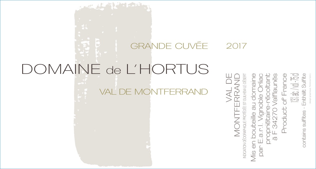Domaine de l'Hortus - Val de Montferrand - Grande Cuvée blanc 2020