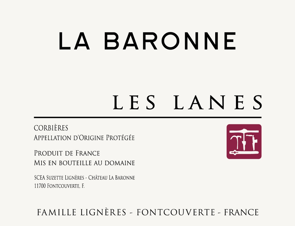 La Baronne Corbières Les Lanes 2019