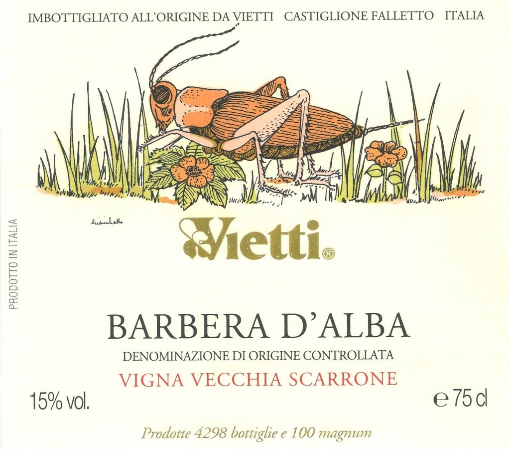 Barbera d'Alba Vigna Vecchia Scarrone 2018