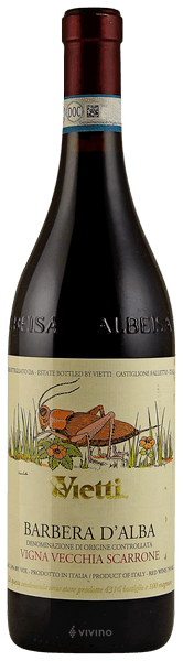 Vietti Barbera d'Alba Vinga Vecchia Scarrone 2020